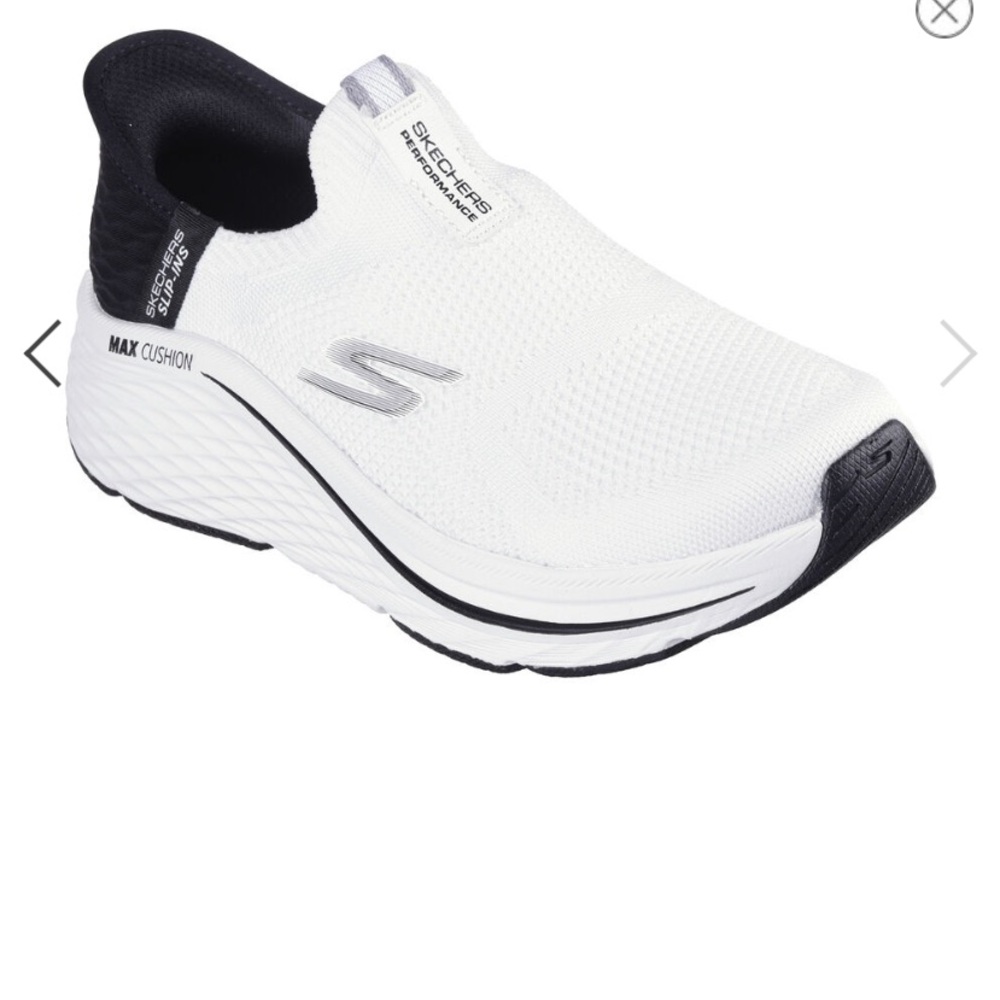 Skechers Women’s White Slip-On Performance tennis 
Very Clean. Like New!